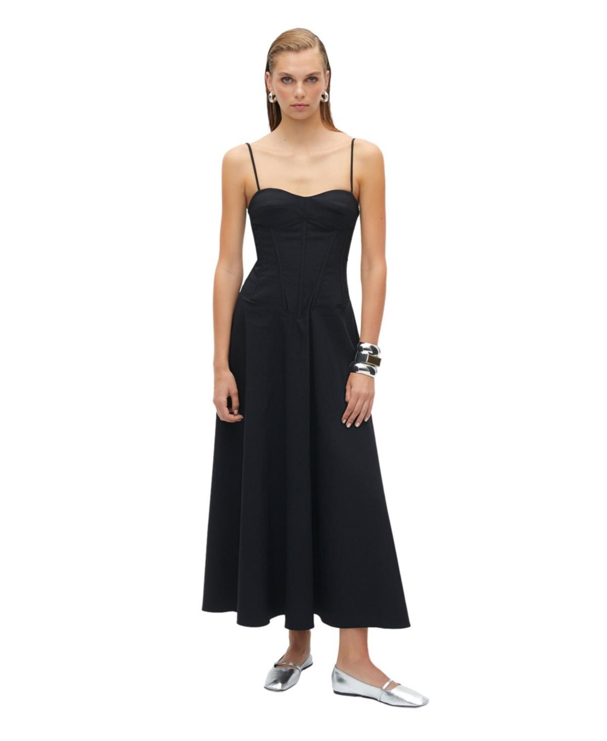 Womens Corset Detailed Midi Dress product image