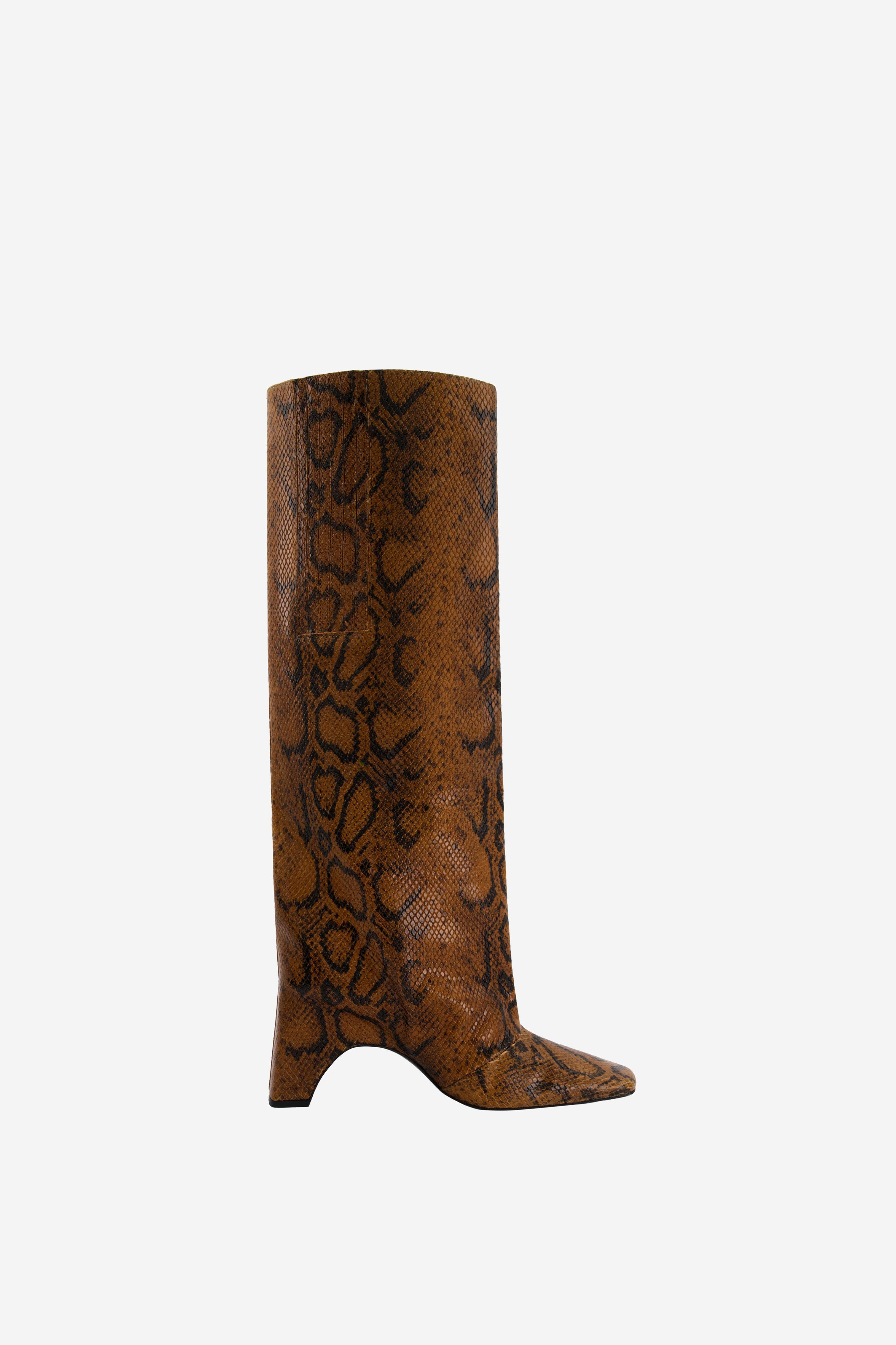 Snake Print Bridge Boot Product Image