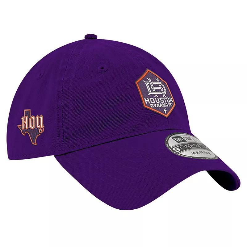 Mens New Era Purple Houston Dynamo FC 2024 Jersey Hook 9TWENTY Adjustable Hat Product Image