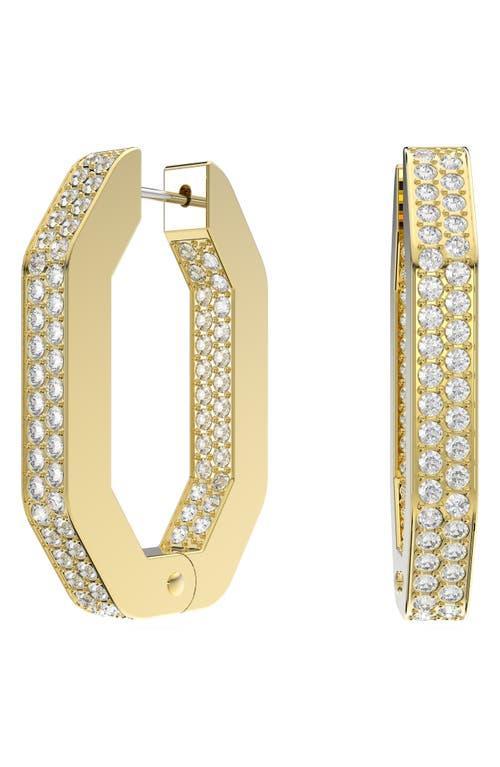 Swarovski Dextera Medium Pav Hexagonal Hoop Earrings Product Image