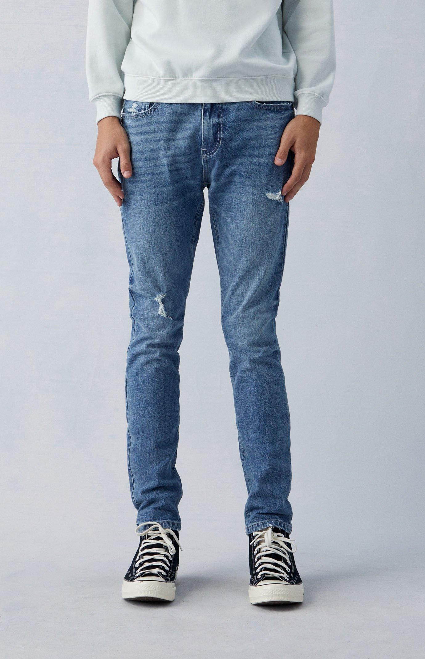 Men's Comfort Stretch Indigo Skinny Jeans 28W x 30L Product Image