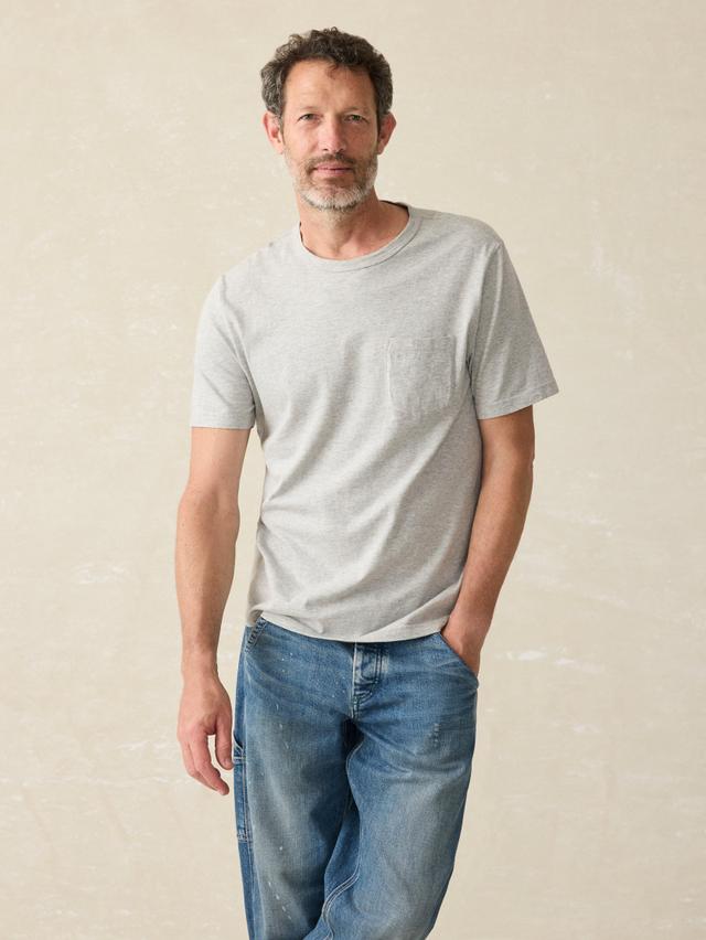 Sunwashed Pocket Tee (Tall) - Heather Grey Male Product Image