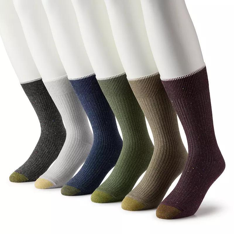 Mens GOLDTOE 6-pack Stanton Crew Socks Product Image