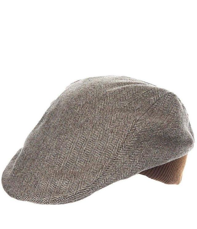 Dorfman Milano Biltmore Herringbone Wool Blend Ivy Knit Earlaps Hat Product Image