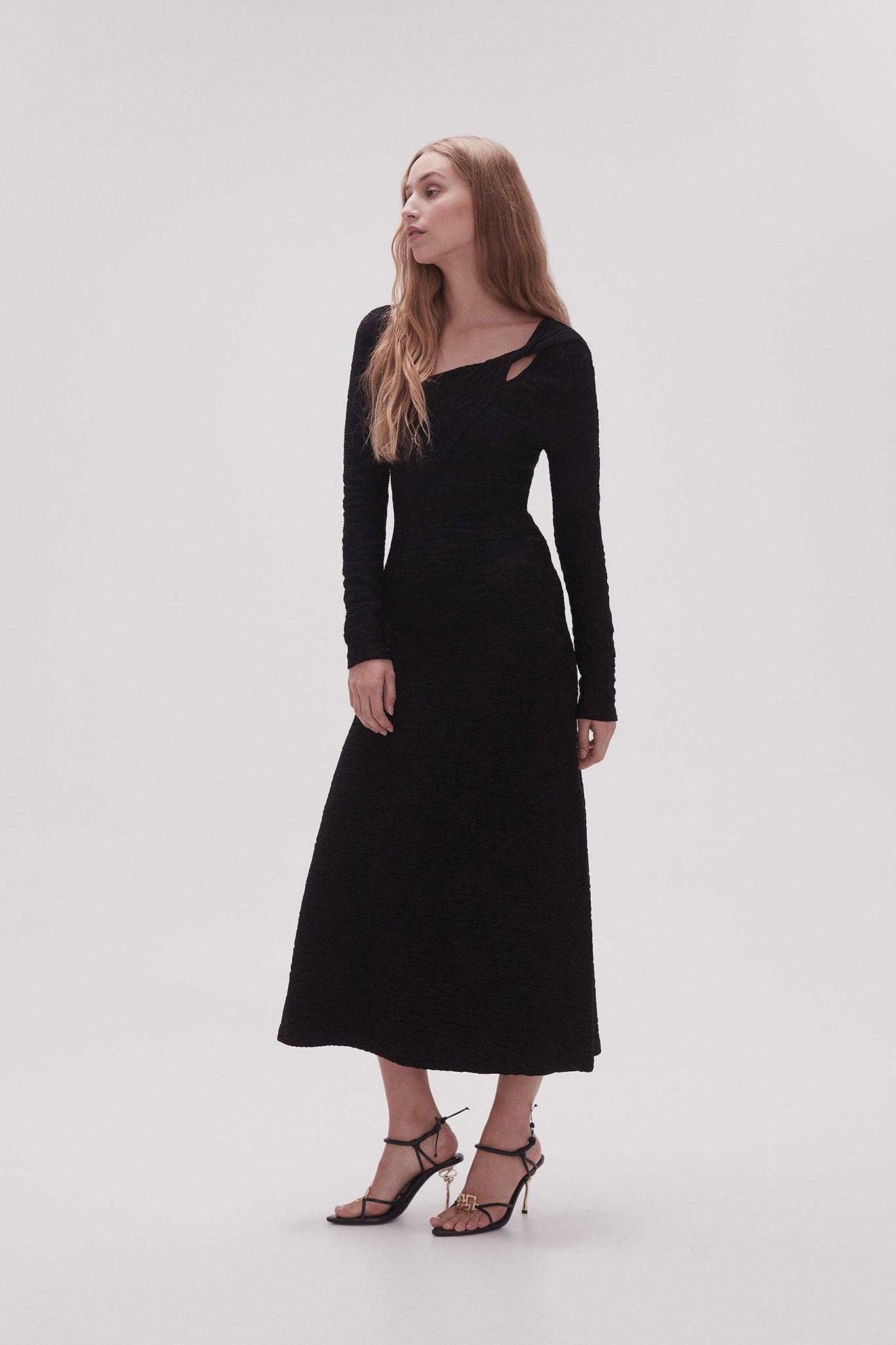 Celeste Twist Knit Midi Dress Product Image