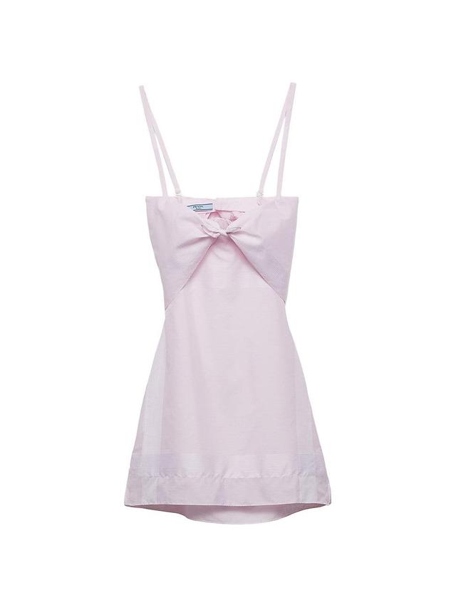 Womens Cotton Mini-Dress Product Image