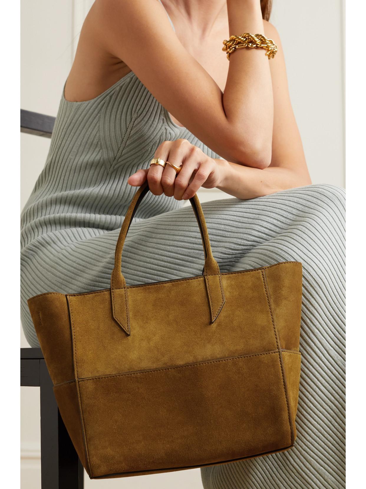 METIER Incognito Cabas Suede Tote In Brown Product Image