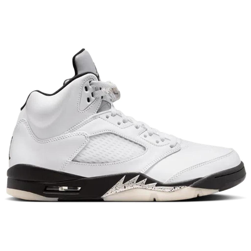 Jordan Mens Jordan Retro 5 - Mens Basketball Shoes Black/Silver/White Product Image