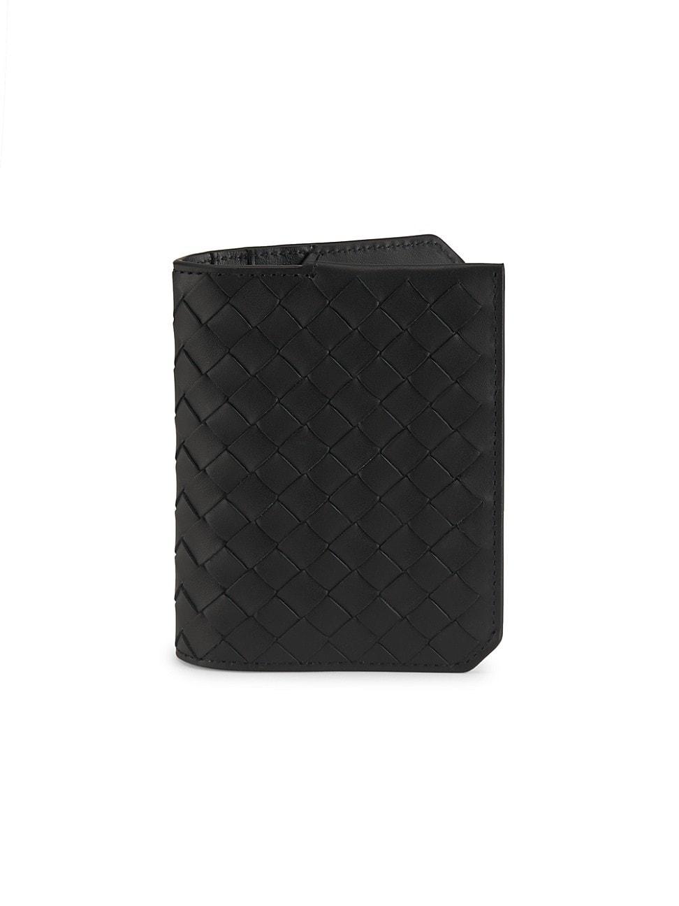 Mens Intrecciato Leather Card Case Product Image