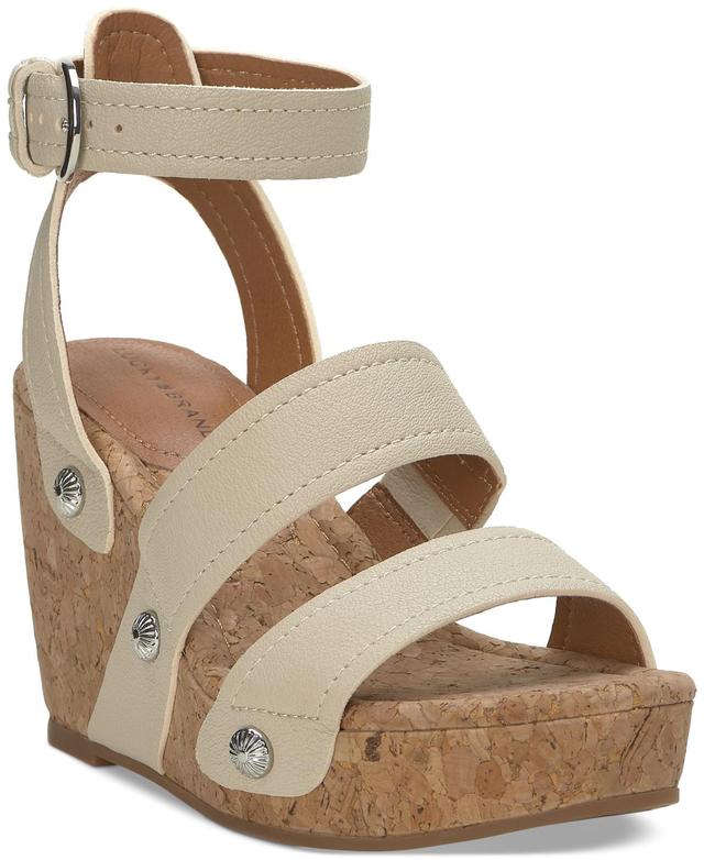 Lucky Brand Womens Valintina Strappy Platform Wedge Sandals Product Image