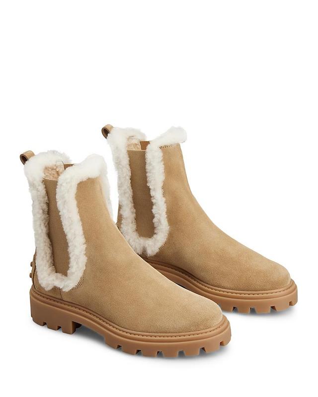 Tods Genuine Shearling Trim Chelsea Boot Product Image
