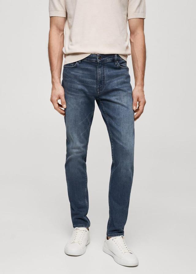 MANGO MAN - Jude skinny-fit jeans indigo blueMen Product Image