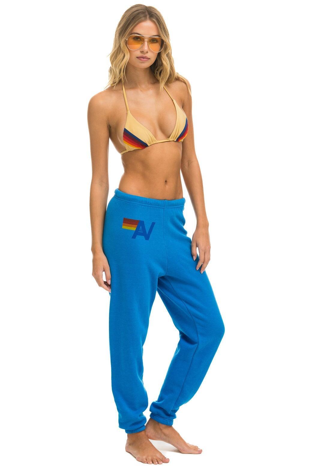 AVIATOR NATION ASPEN SWEATPANTS - OCEAN Female Product Image