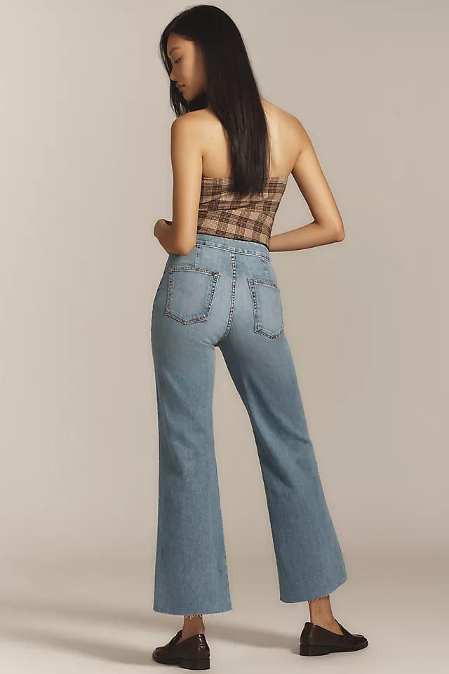 ASKK NY Brighton High-Rise Wide-Leg Cropped Jeans Product Image