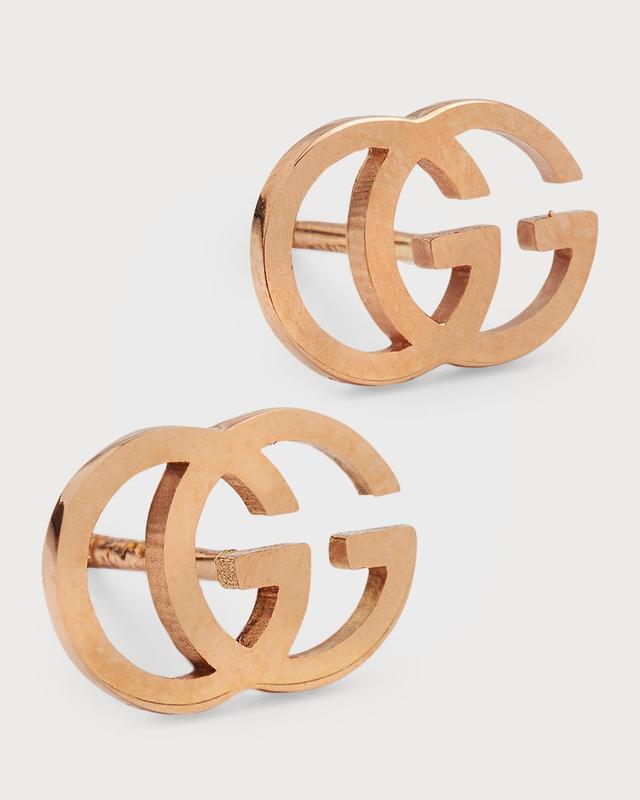 Womens Running G 18K Rose Gold Stud Earrings Product Image