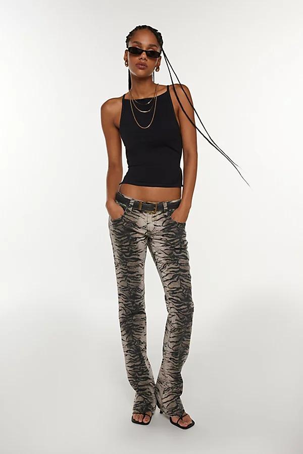 Jaded London Leona Tiger Bootcut Jean Womens at Urban Outfitters Product Image