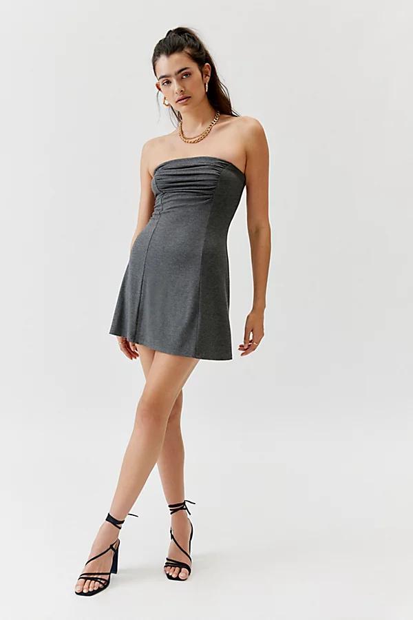 Urban Renewal Remnants Ruched Slinky Mini Dress Womens at Urban Outfitters Product Image