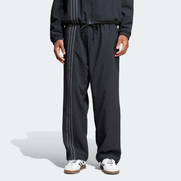 adidas Fashion Seersucker Firebird Track Pants Black M Mens Product Image