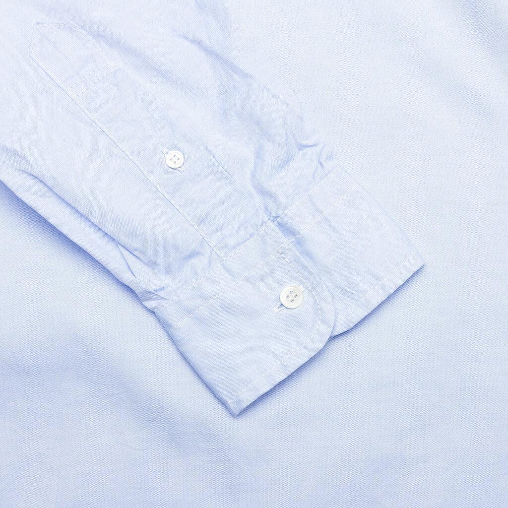 Cotton Shirt - Sax Male Product Image