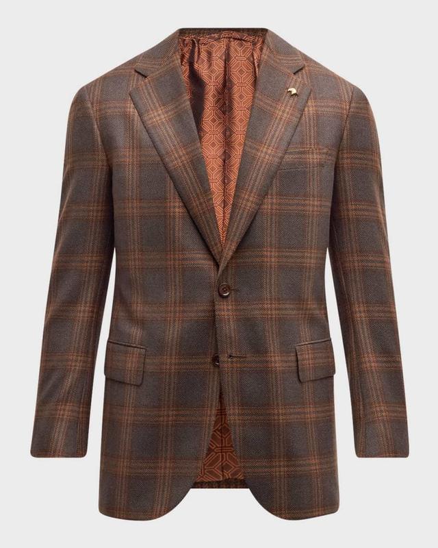 Men's Plaid Cashmere and Wool Sport Coat Product Image