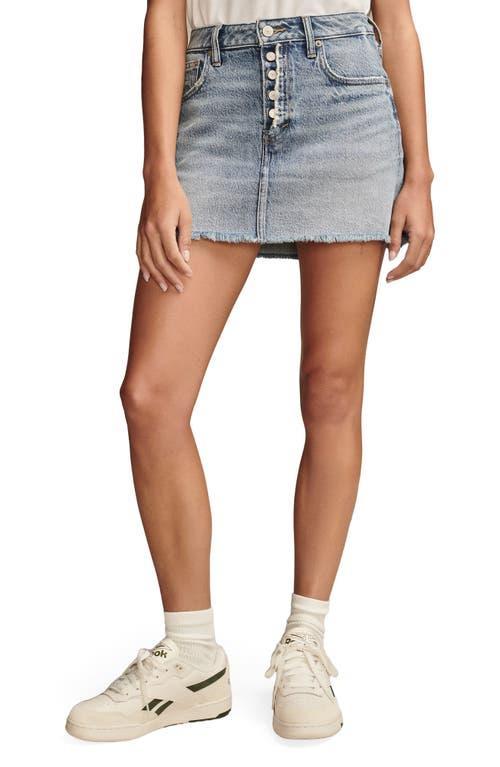 Lucky Brand Raw Hem Denim Miniskirt Product Image