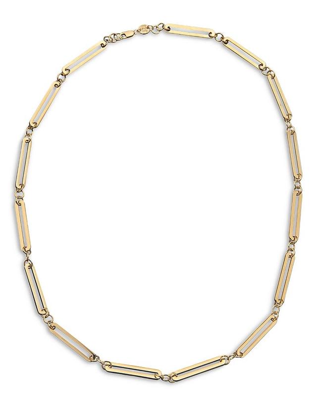 Jennifer Zeuner Zadie Chain Link Necklace in 18K Gold Plated Sterling Silver, 20 Product Image