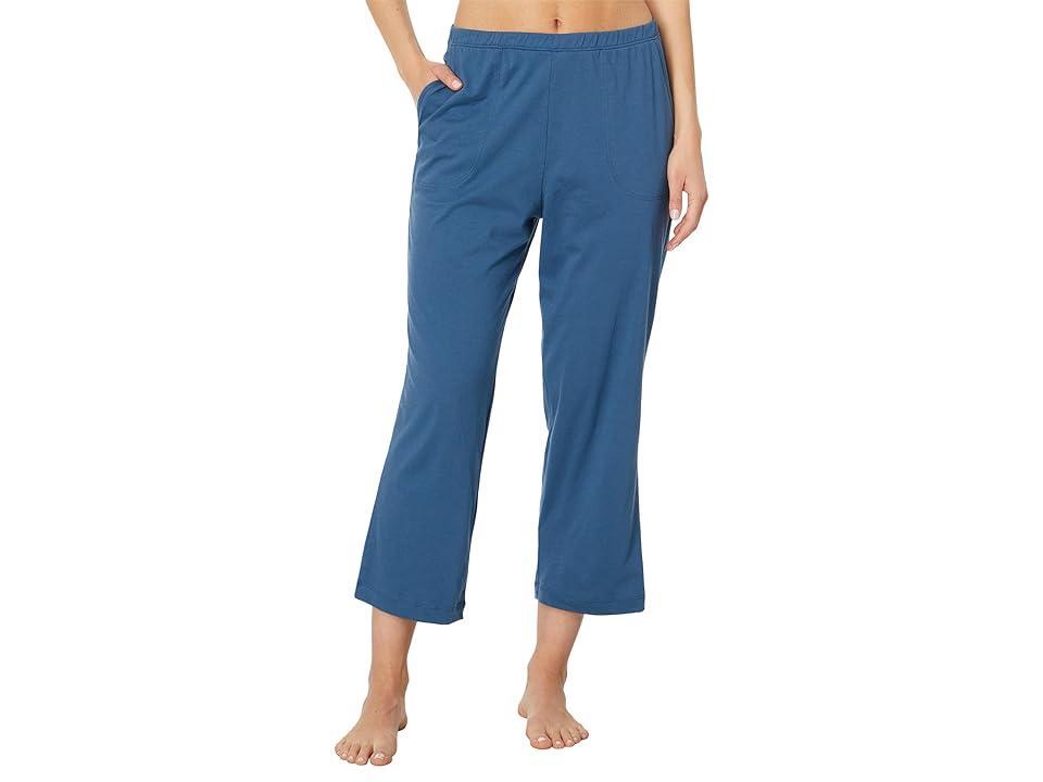 Skin Organic Pima Cotton Carlyn Crop Pants (Black) Women's Pajama Product Image