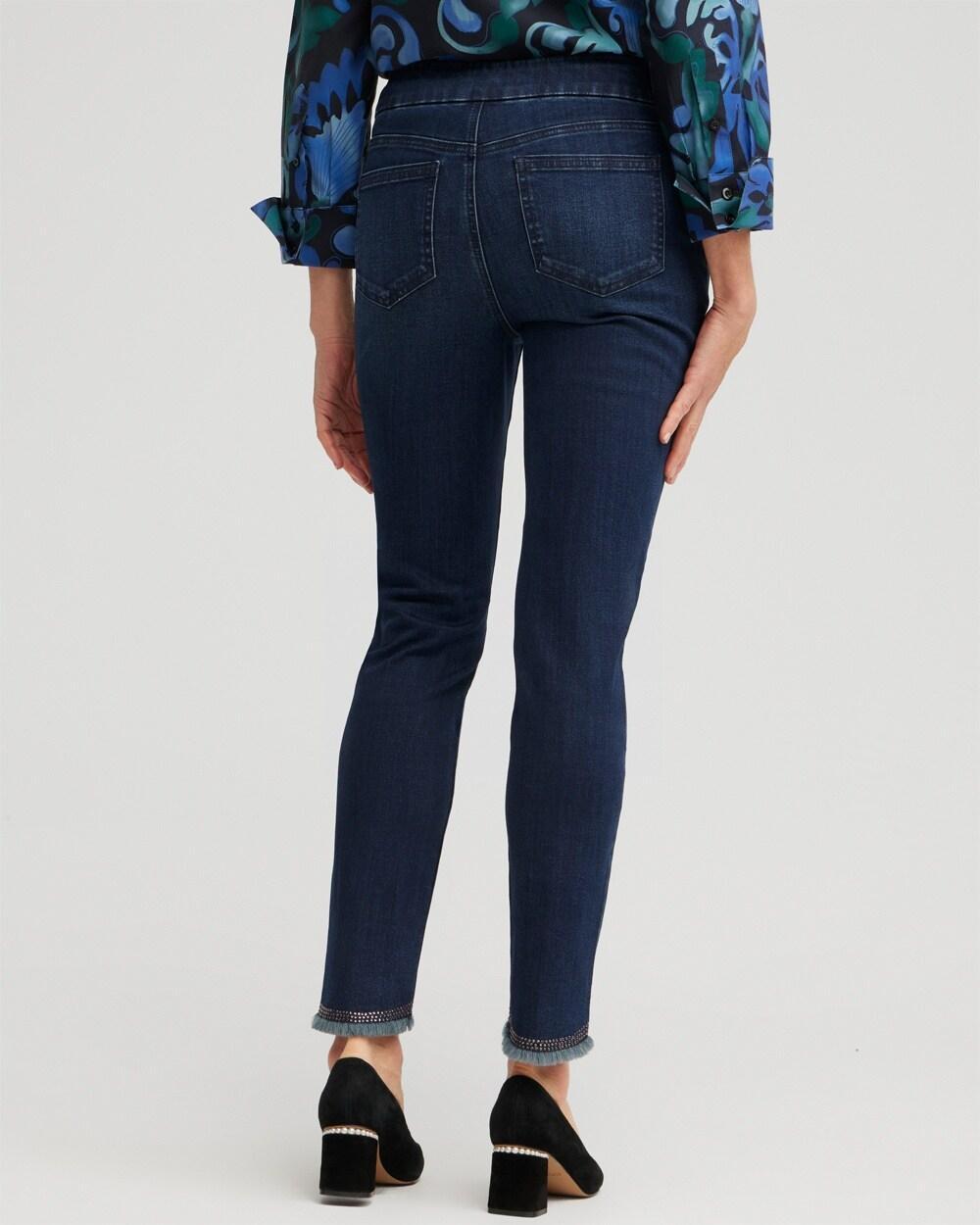 Embellished Tulip Hem Pull-on Jeggings Product Image