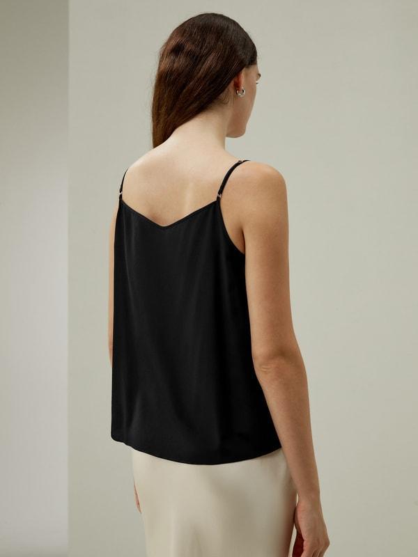 Thin-Strap Crêpe de Chine Cami Product Image