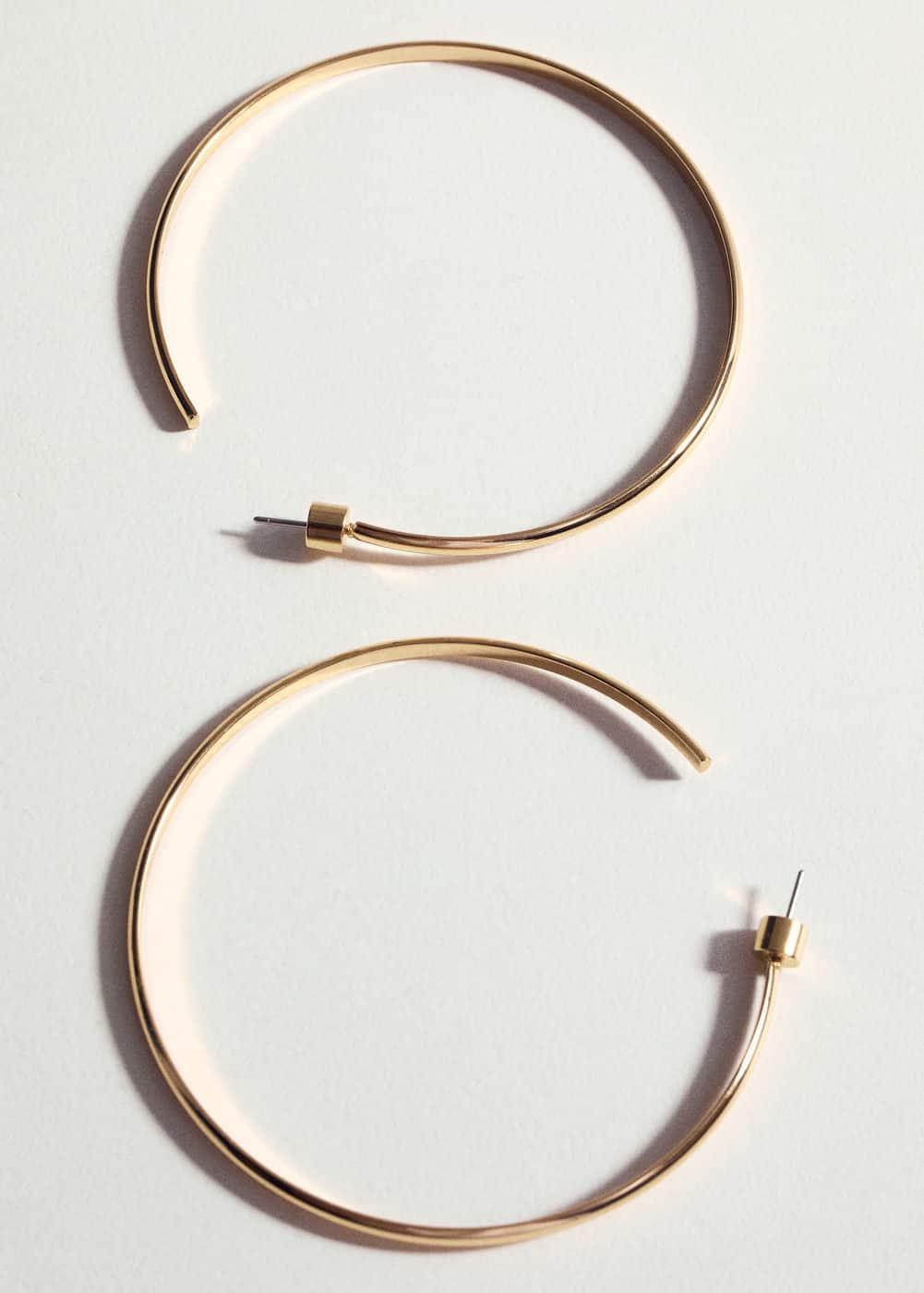 MANGO - Maxi hoop earrings - One size - Women Product Image