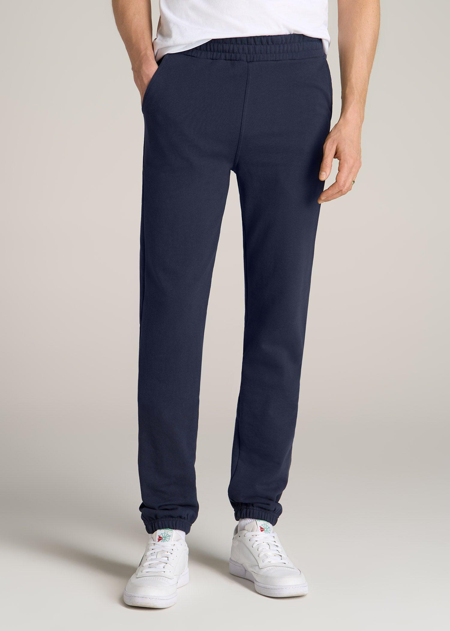 Wearever French Terry Sweatpants for Tall Men in Navy Male Product Image