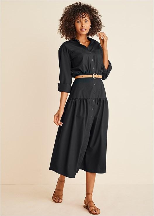 Collared Midi Dress Product Image