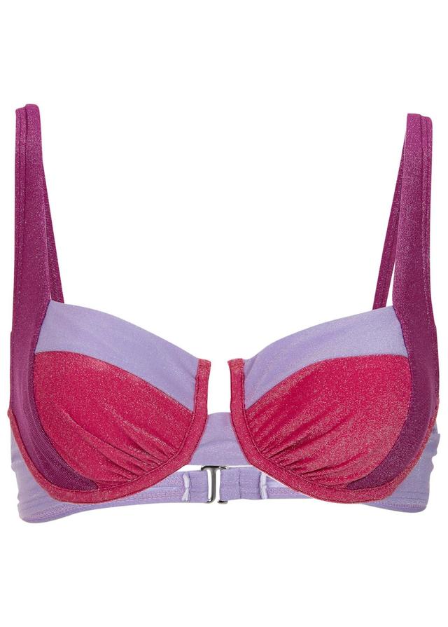 Color Block Underwire Top - Pink Aurora Product Image