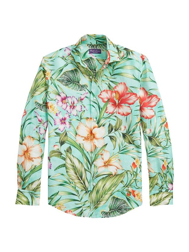 Mens Delano Tropical Long-Sleeve Shirt Product Image