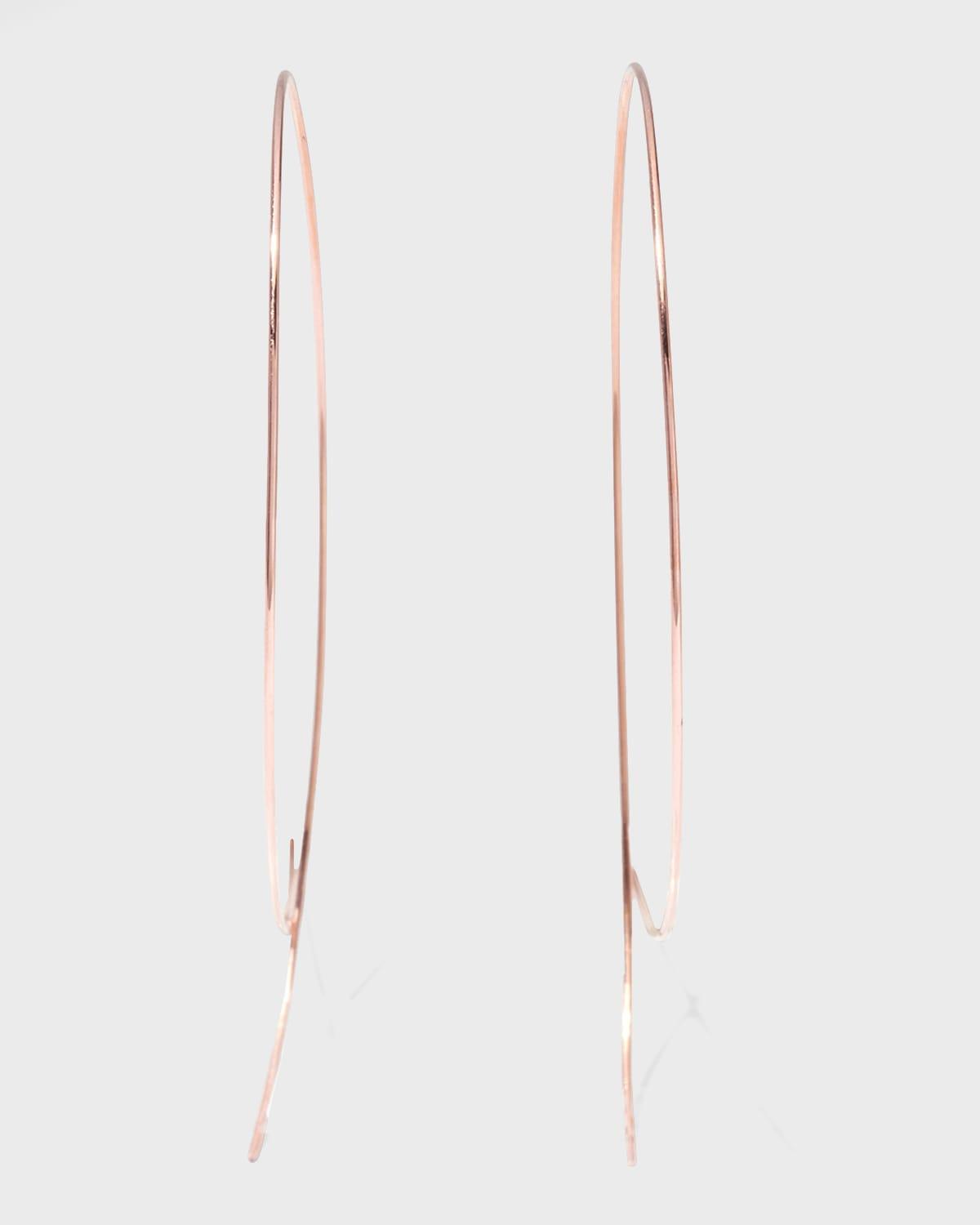 Lana Large Upside Down Hoop Earrings Product Image