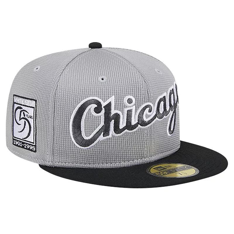 Mens New Era Gray Chicago White Sox Pivot Mesh 59FIFTY Fitted Hat Product Image