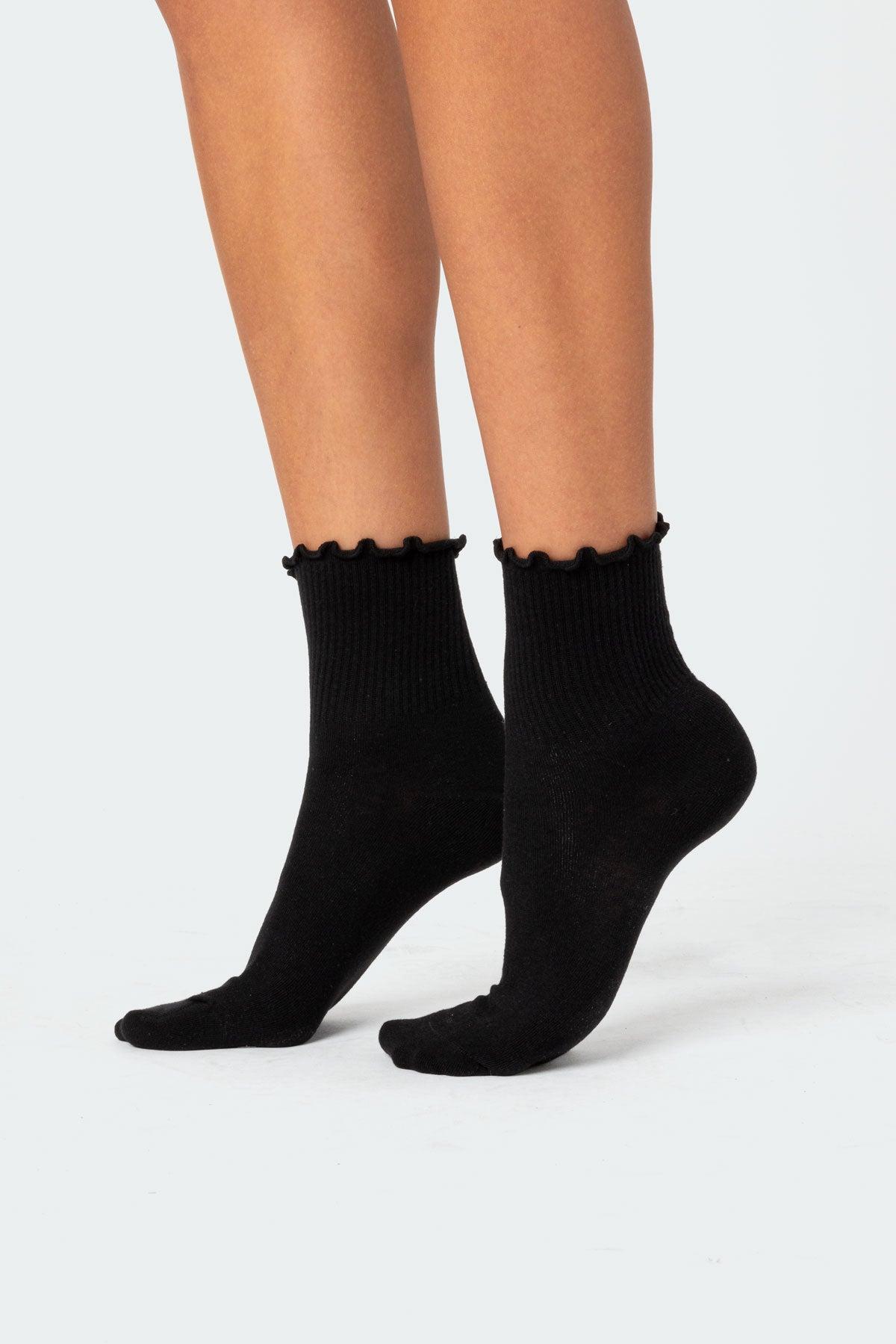 Frilled Hem Socks Product Image