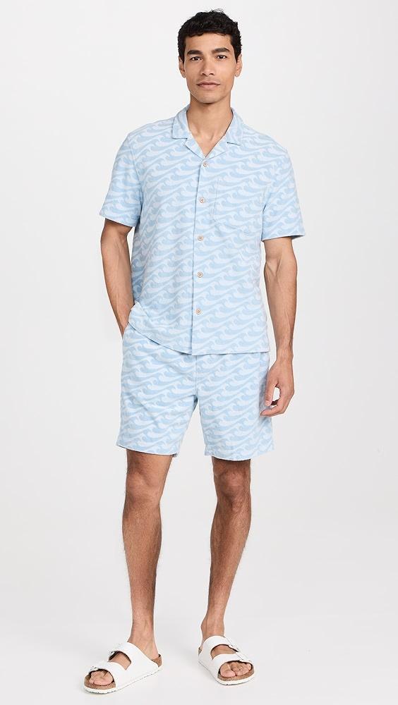 Faherty Cabana Towel Terry Sweatshorts 6.75" | Shopbop Product Image