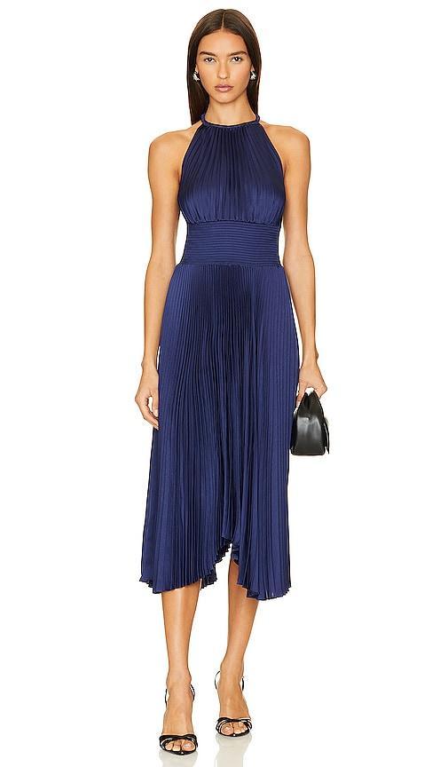 A. L.C. Renzo II Pleated Sleeveless Midi Dress Product Image