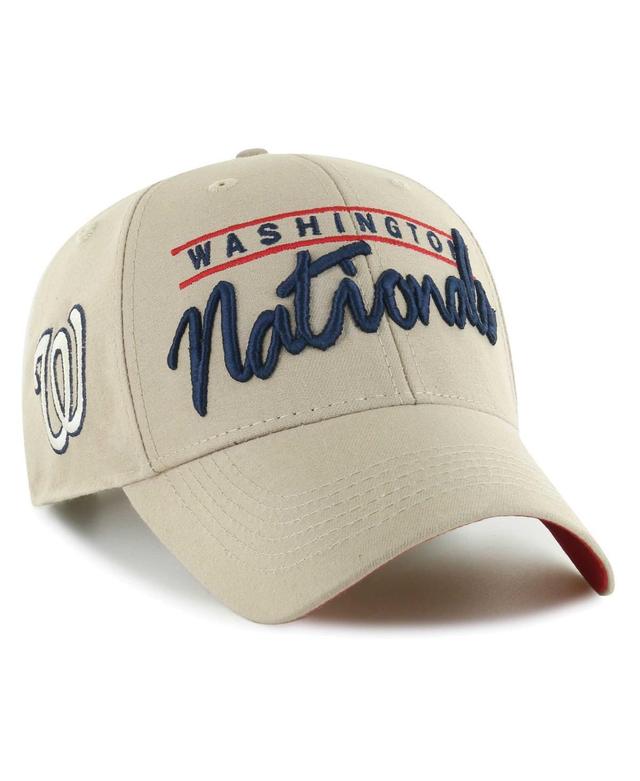 Mens 47 Brand Khaki Washington Nationals Atwood Mvp Adjustable Hat Product Image