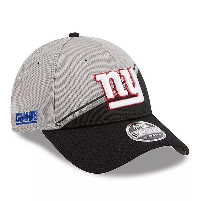 Mens New Era Gray/Black New York Giants 2023 Sideline 9FORTY Adjustable Hat Product Image