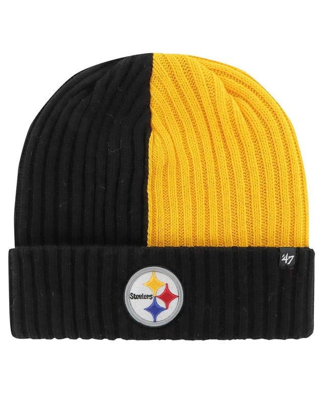 Mens 47 Pittsburgh Steelers Fracture Cuffed Knit Hat Product Image