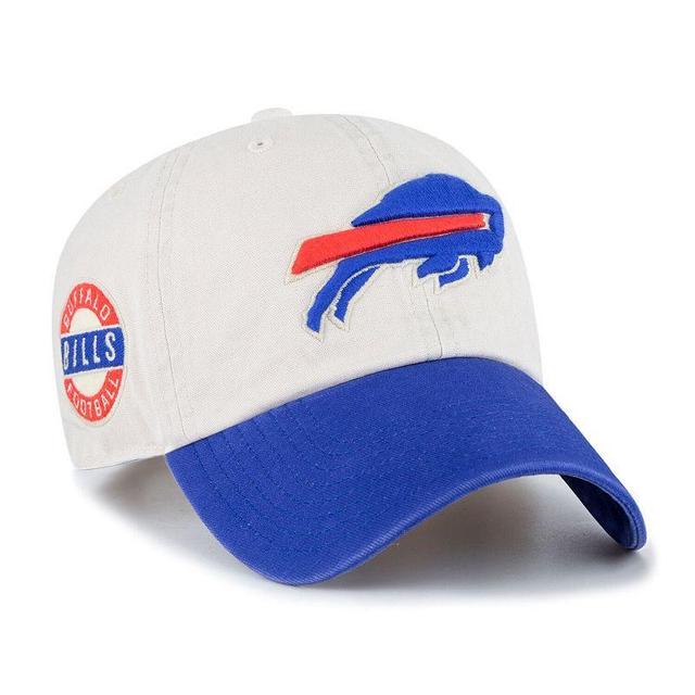 Mens 47 Cream/Royal Buffalo Bills Sidestep Clean Up Adjustable Hat Product Image