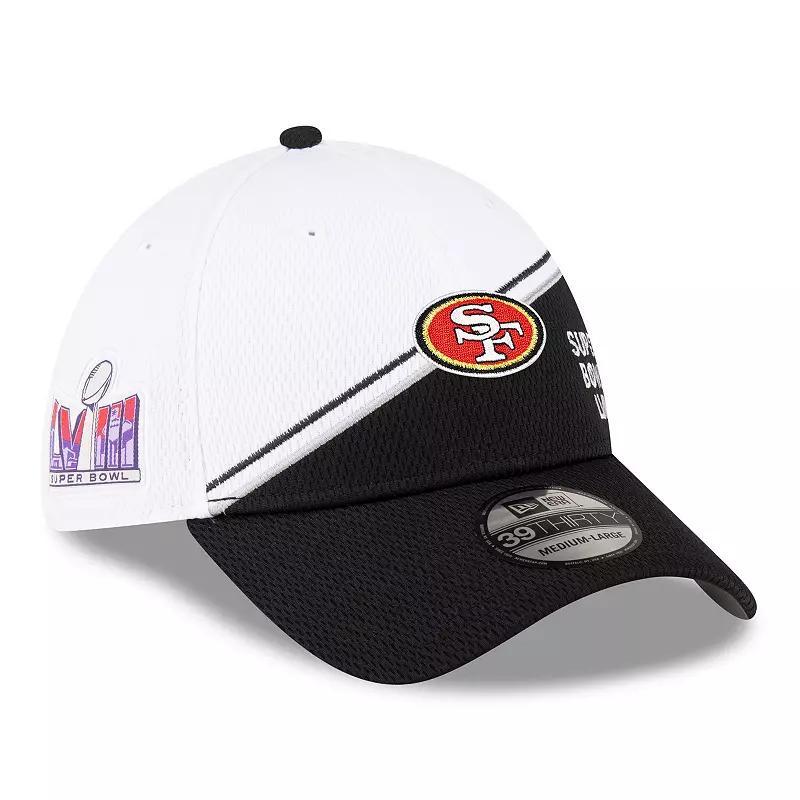 Mens New Era /Black San Francisco 49ers Super Bowl LVIII Sideline 39THIRTY Flex Fit Hat Product Image