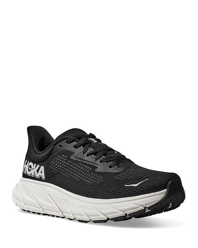 HOKA Womens Arahi 7 - Running Shoes Black/White Product Image