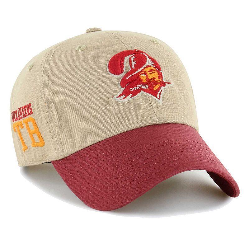 Mens 47 Khaki/Red Tampa Bay Buccaneers Ashford Clean Up Adjustable Hat Product Image