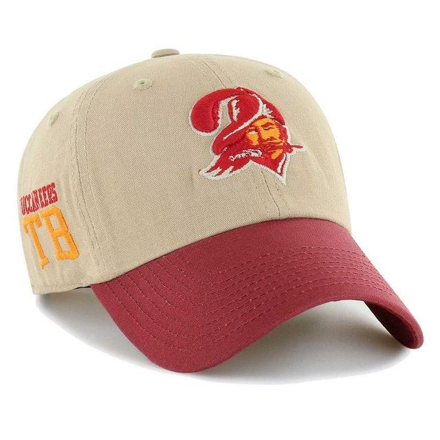 Mens 47 Khaki/Red Tampa Bay Buccaneers Ashford Clean Up Adjustable Hat Product Image