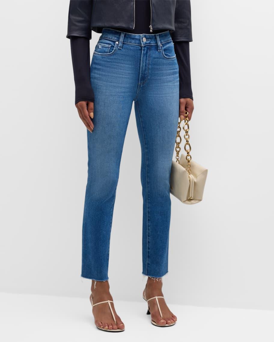 Cindy Straight Raw Hem Jeans Product Image