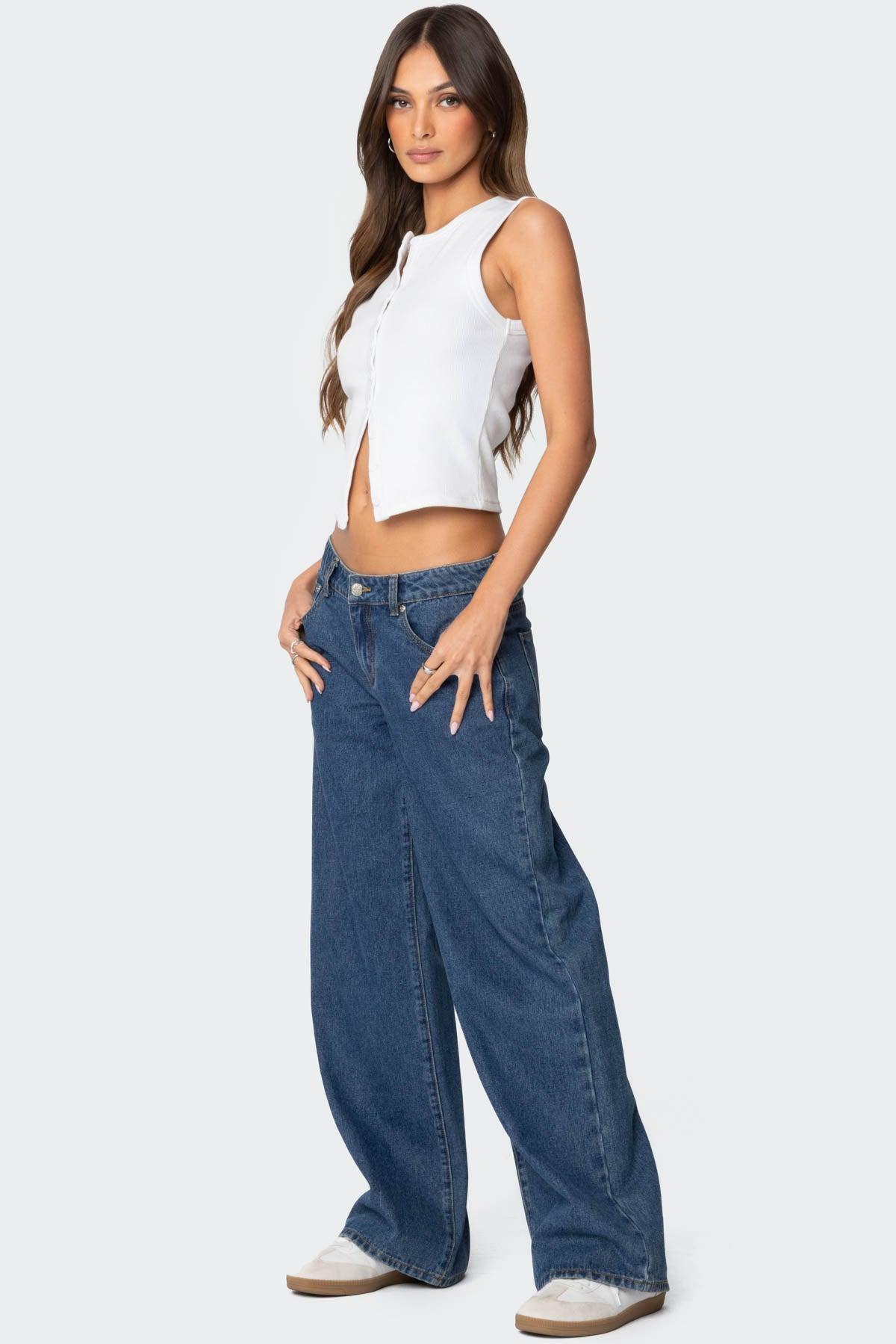 Raelynn Washed Low Rise Jeans Product Image