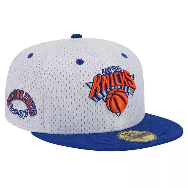 Mens New Era /Blue New York Knicks Throwback 2Tone 59FIFTY Fitted Hat Product Image